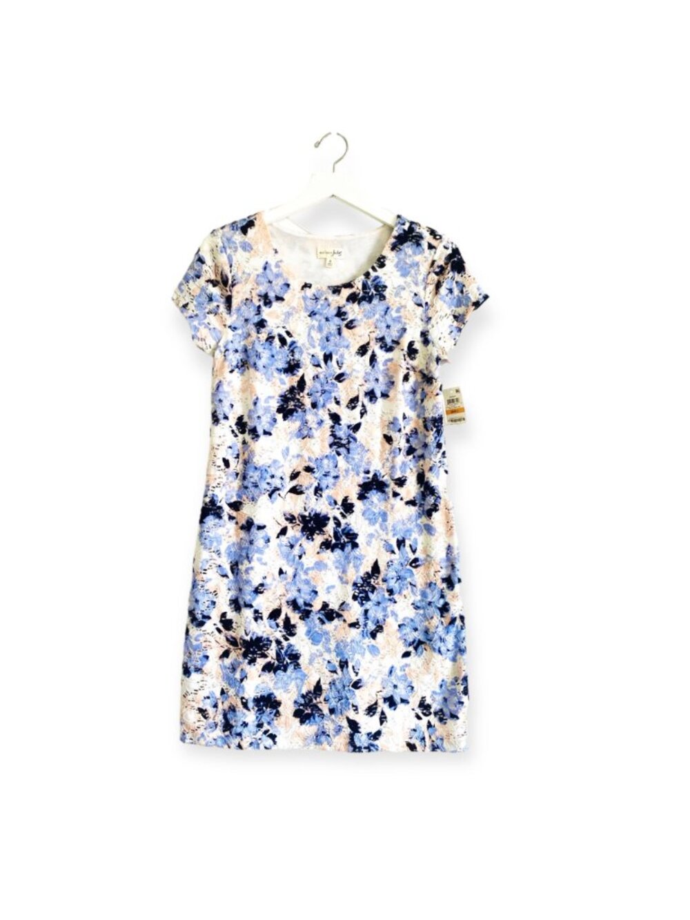 MAISON JULES Osaka Pastel Floral Lace Shift Dress, Size S, New with tag - Picture 2 of 12
